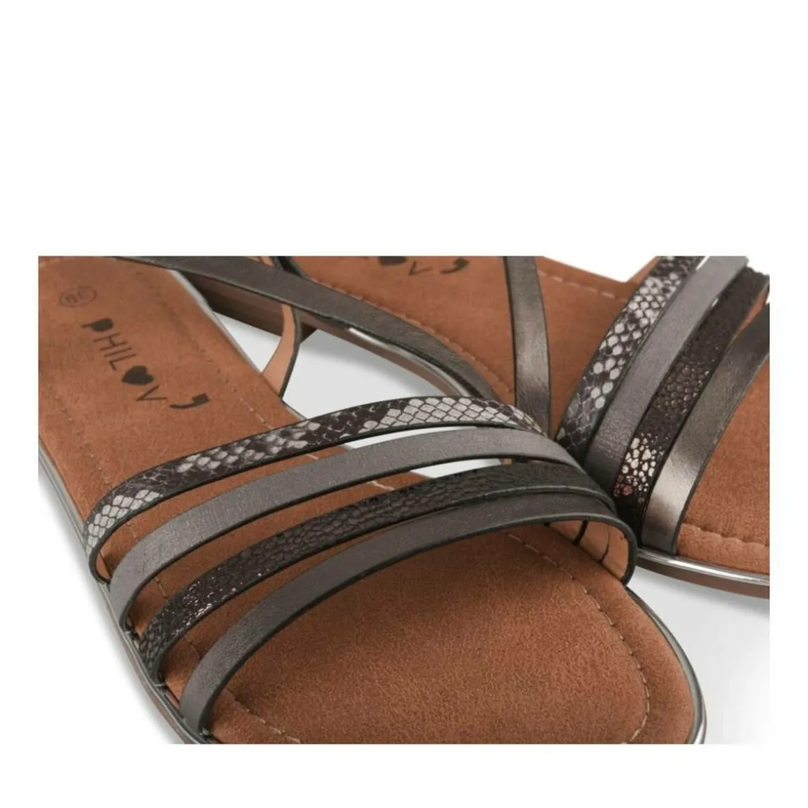 Sandalen PEWTER