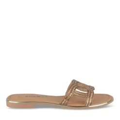 Slippers KASTANJEBRUIN