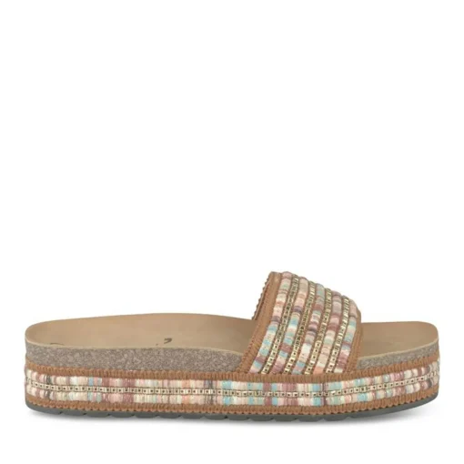 Slippers KASTANJEBRUIN