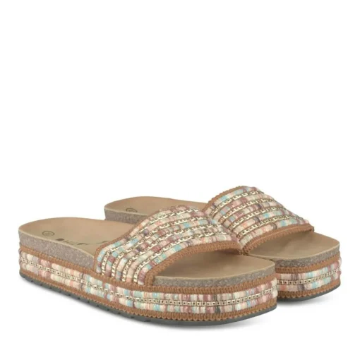 Slippers KASTANJEBRUIN