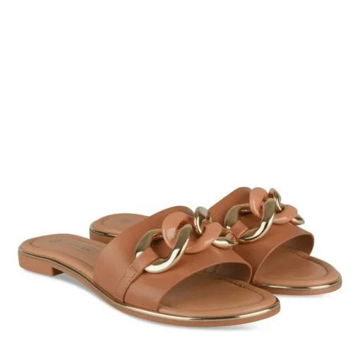 Slippers KASTANJEBRUIN