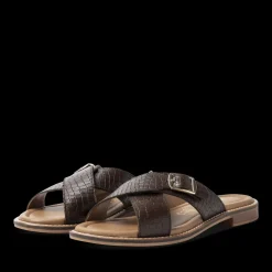 Slippers KASTANJEBRUIN