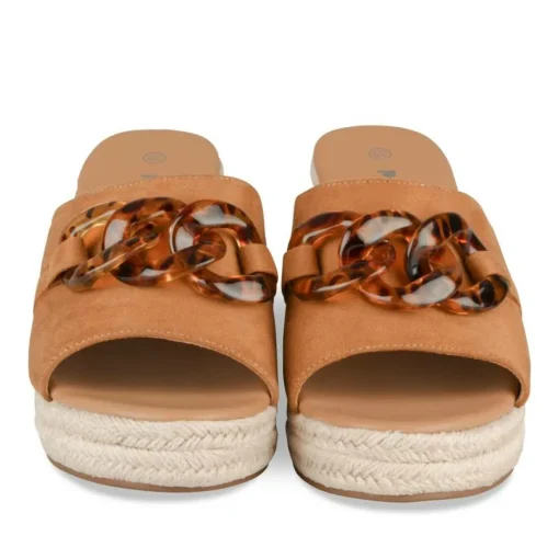 Slippers KASTANJEBRUIN