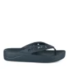 Teenslippers NAVY CROCS Baya Plateform Flip