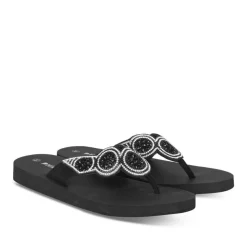 Teenslippers ZWART