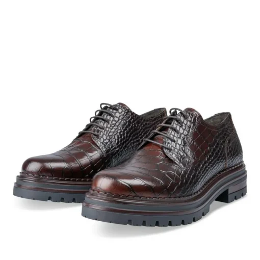 Veterschoenen KASTANJEBRUIN