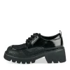 Veterschoenen ZWART