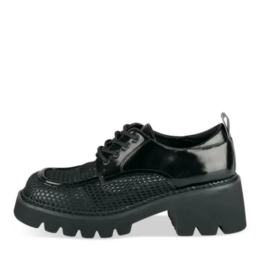Veterschoenen ZWART