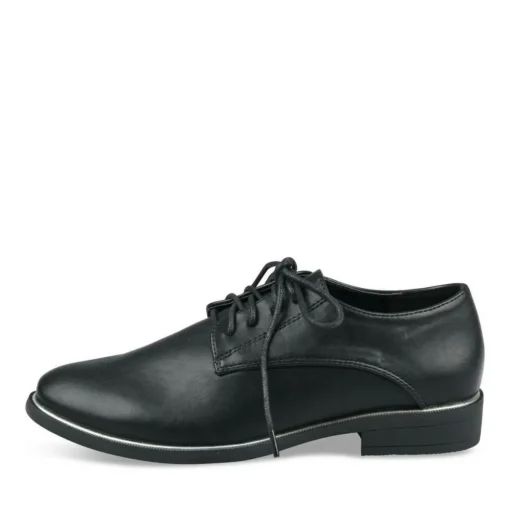 Veterschoenen ZWART
