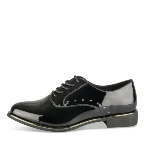 Veterschoenen ZWART