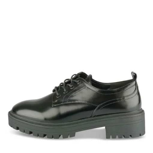 Veterschoenen ZWART