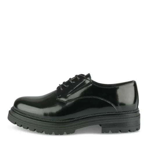 Veterschoenen ZWART
