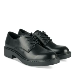 Veterschoenen ZWART