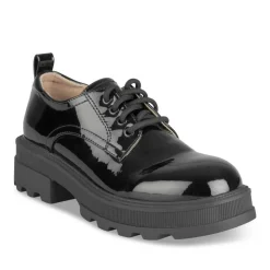 Veterschoenen ZWART