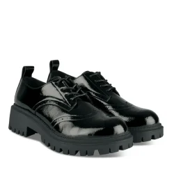 Veterschoenen ZWART