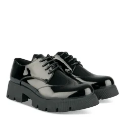 Veterschoenen ZWART