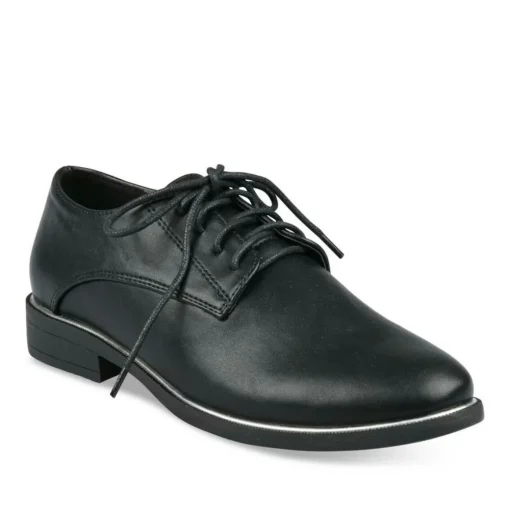 Veterschoenen ZWART
