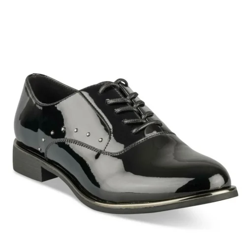 Veterschoenen ZWART