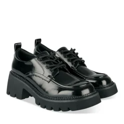 Veterschoenen ZWART