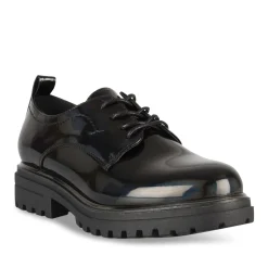 Veterschoenen ZWART
