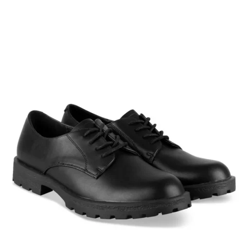 Veterschoenen ZWART