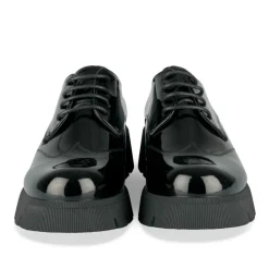 Veterschoenen ZWART