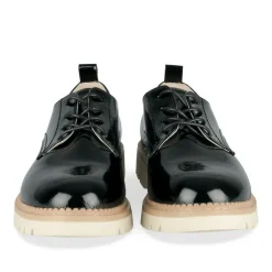 Veterschoenen ZWART