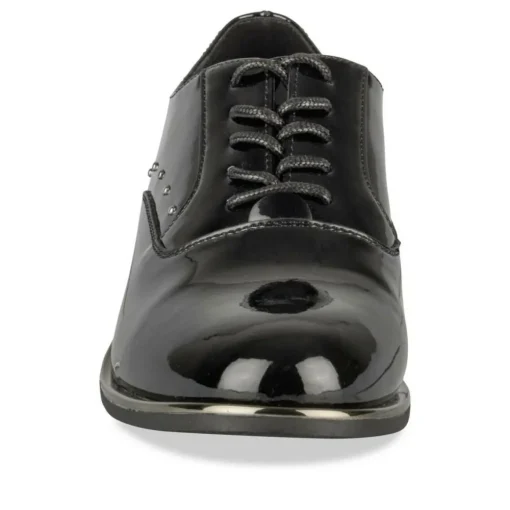 Veterschoenen ZWART
