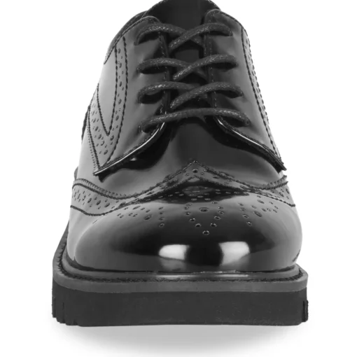Veterschoenen ZWART