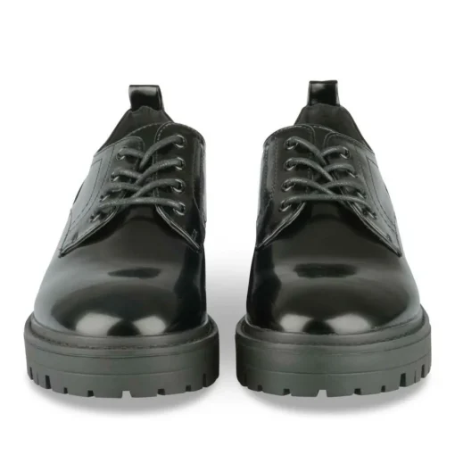 Veterschoenen ZWART