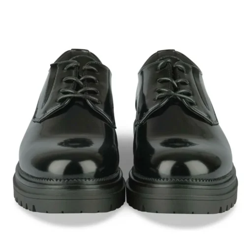 Veterschoenen ZWART