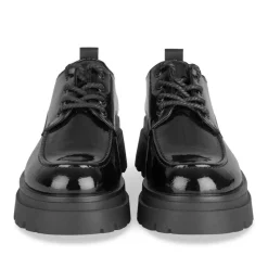 Veterschoenen ZWART