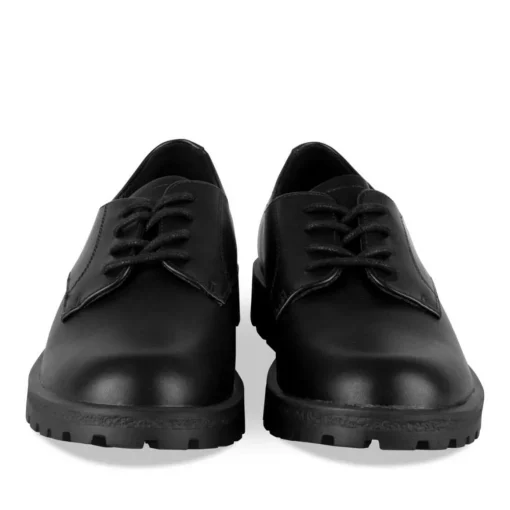 Veterschoenen ZWART