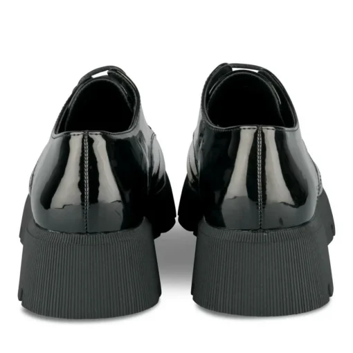 Veterschoenen ZWART