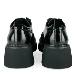 Veterschoenen ZWART