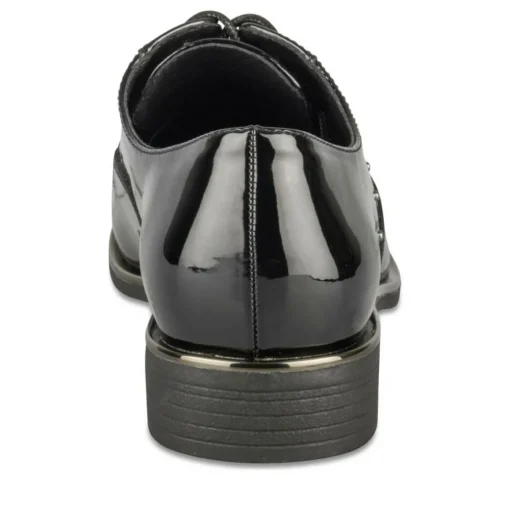 Veterschoenen ZWART
