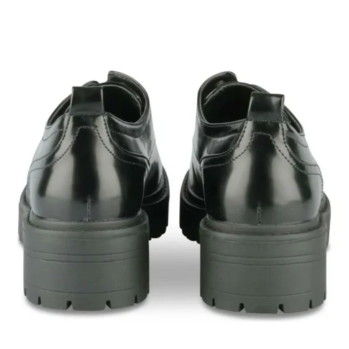 Veterschoenen ZWART