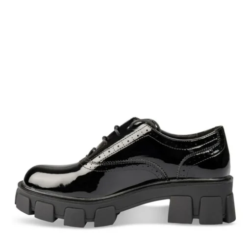 Veterschoenen ZWART