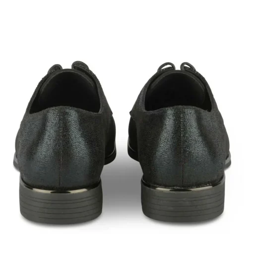 Veterschoenen ZWART