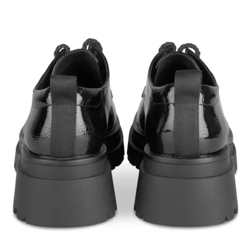 Veterschoenen ZWART