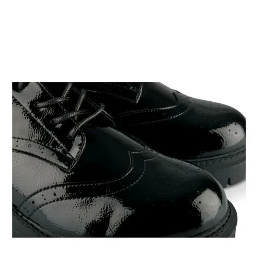 Veterschoenen ZWART
