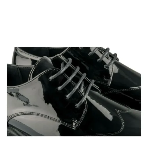 Veterschoenen ZWART