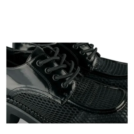 Veterschoenen ZWART