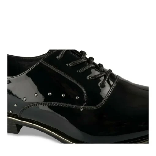 Veterschoenen ZWART