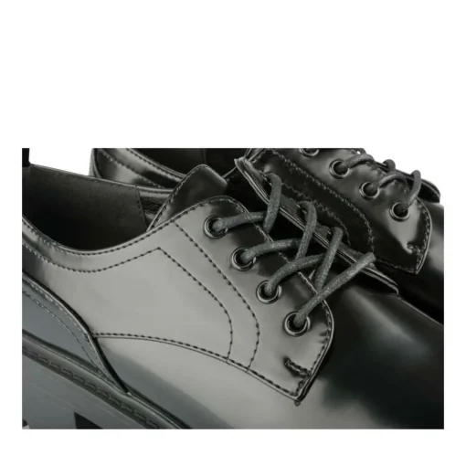 Veterschoenen ZWART