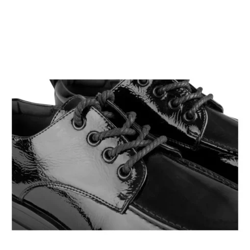 Veterschoenen ZWART