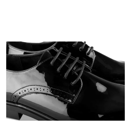 Veterschoenen ZWART