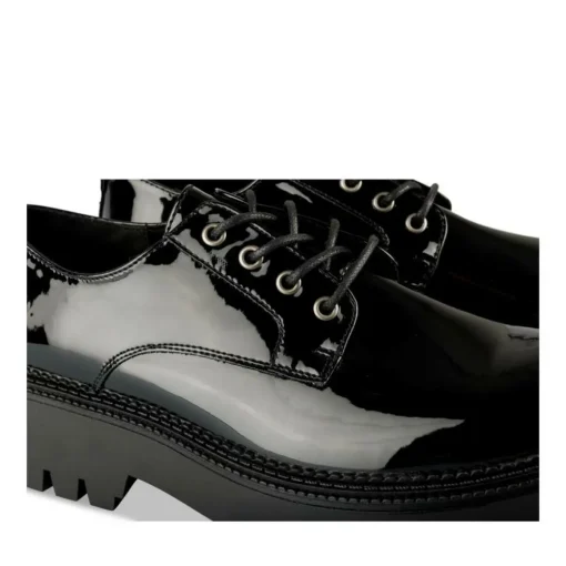 Veterschoenen ZWART